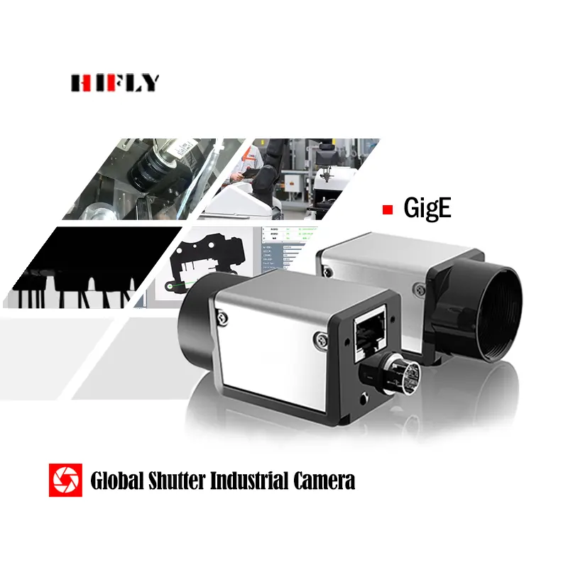 Industriële 2mp 50fps 2/3 "Gige 1920*1200 Mono/Kleur Globale Sluitertijd Digitale Machine Vision Camera