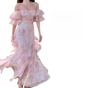 Nuevo Producto de Moda Popular, Vestido de Noche Personalizado con Estampado Floral, Vestido Casual para Mujer - Product Image 2