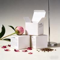 Boîtes en carton pliables blanches recyclables imprimables 350 g/m², cartons en papier personnalisables pour l'emballage de cadeaux cosmétiques