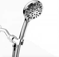 Pommeau de douche à main haute pression 9 modes de pulvérisation Pommeau de douche à main avec tuyau de 60 pouces
