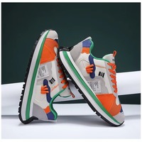 Chaussures de sport colorées à tige haute, lacées, pour la course à pied, toutes saisons, antidérapantes, en coton, tendance mode, été, hiver, printemps, automne