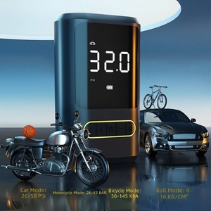 <span class=keywords><strong>Compresseur</strong></span> d'air portable sans fil 6000 mAh 150 PSI haute pression étanche léger avec affichage numérique - Product Image 4