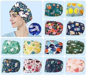 Bonnet chirurgical imprimé ours de dessin animé, bonnet d'infirmière, chapeau d'hôpital, bonnets de chirurgie, bonnet d'<span class=keywords><strong>anesthésiste</strong></span>, bonnet de dentiste - Product Image 4