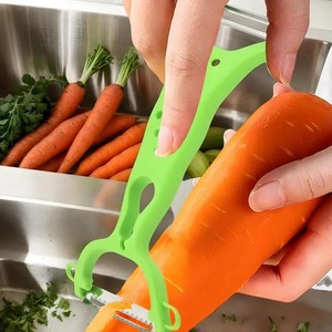 Éplucheur de légumes en acier inoxydable, éplucheur de pommes de terre, râpe à carottes multifonction à double tête, outils pour fruits, accessoires de cuisine - Product Image 3
