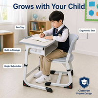 Meilleurs bureaux et chaises réglables, utiles dans les salles de classe des étudiants, ensembles de bureaux et de chaises pour étudiants personnalisables, chaises d'école