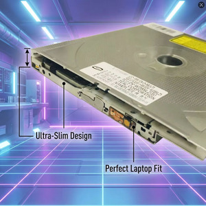 Lecteur <span class=keywords><strong>de</strong></span> <span class=keywords><strong>DVD</strong></span> RW IDE à insertion directe TEAC DV-W28SL, 12,7 mm, mince, pour ordinateur portable, remplacement pour ordinateur portable Dell - Product Image 3