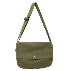 Bolso Bandolera de Lona Unisex, Retro, Simple, con Cierre de Cremallera, Color Sólido, para Uso Diario, Estudiantes - Product Image 2