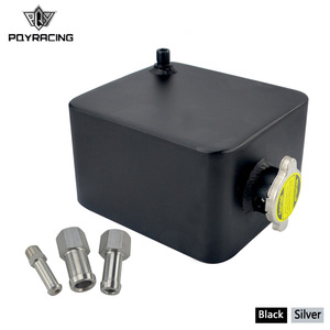 Réservoir d'expansion 2,5 L en aluminium noir et argent pour la mise à niveau du système de refroidissement automobile - Product Image 5