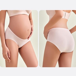 Braguitas <span class=keywords><strong>de</strong></span> Maternidad Sin Costuras Tallas Grandes Antideslizantes <span class=keywords><strong>de</strong></span> Talle Bajo con Efecto Levanta Cadera y Entrepierna Extendida - Product Image 1