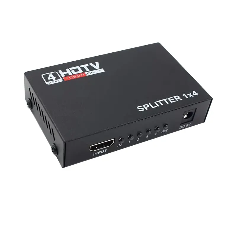 HDMI Splitter 1X4 Converter Adapter 1080P Amplifier HDMI Switch 1 in 4 Out HDMI Converter adapter For TV