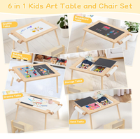 Table d'activités en bois Monetssori Table de jeu sensorielle pour tout-petits avec bacs et rouleau de papier