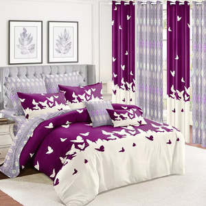 Chamxue Bộ Đồ Giường Bộ Cổ Điển Hoa In Quilt Tấm Ga Giường Gối Mảnh Thiết Lập Nhà Dệt May Chăn Bộ Đồ Giường 200TC Tất Cả Các Mùa - Product Image 2