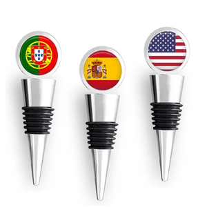 Tapón de botella de <span class=keywords><strong>vino</strong></span> en forma de corazón de Nueva York <span class=keywords><strong>España</strong></span> Portugal de metal personalizado con serigrafía para recuerdo de turismo - Product Image 2