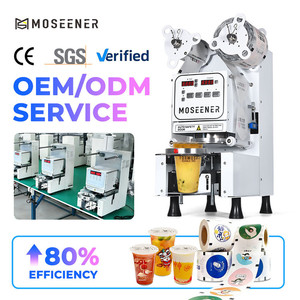 <b>Automatic</b> Drink Cup Sealing <b>Machine</b> for Milk Tea Shop <b>Coffee</b> Shop and Beverage Store - Product Image 2