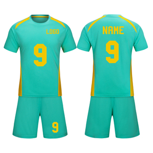 Uniforme da <span class=keywords><strong>calcio</strong></span> per ragazzi maglia da <span class=keywords><strong>calcio</strong></span> con pantaloncini <span class=keywords><strong>tuta</strong></span> sportiva in tinta unita per la formazione per bambini asciugatura rapida traspirante - Product Image 1