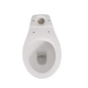 WC monobloc en céramique à double chasse, design moderne blanc, gain de place, facile à nettoyer - Product Image 3