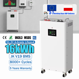 16kWh LiFePO4แบตเตอรี่ JK V19 BMS, บาลานเซอร์ใช้งานง่ายประหยัดพื้นที่ตู้แนวตั้งเก็บพลังงานแสงอาทิตย์สำหรับบ้านยุโรป8000 + รอบ48V 51.2V - Product Image 1