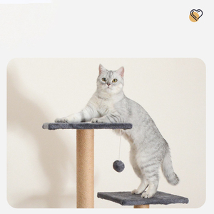 Arbre à chat, griffoir, plateforme de saut pour chats, avec niche, adapté aux chats de petite, moyenne et grande taille, vente en gros usine - Product Image 2