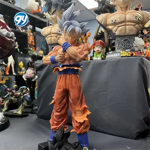 Figuras de accion coleccion 43cm DBZ super extrême à l'aise argent Goku personnage modèle anime figure Dragoned a ball z jouets