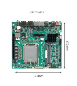 EVuc OEM ODM แผงวงจรหลัก <span class=keywords><strong>I3</strong></span> <span class=keywords><strong>Intel</strong></span> Mini-ITX เจนเนอเรชัน12th 12100 DDR4 Max.64G LVDS eDP 2 HD-MI 2 DP จอแสดงผลสี่จอ - Product Image 6