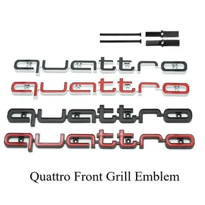 ตราสัญลักษณ์ <span class=keywords><strong>Quattro</strong></span> 3D กระจังหน้ารถยนต์สำหรับรถ Audi A3 A4 A5 A6 A6L A7 A8 Q3 Q5 Q7 S3 S4 S5 RS3 RS4อุปกรณ์เสริมตรา RS6 - Product Image 1