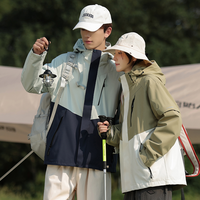 Veste coupe-vent unisexe à col haut, vêtement de sport à capuche en tissu épais et chaud pour l'hiver, logo personnalisé, ensemble de 3 pièces avec logo