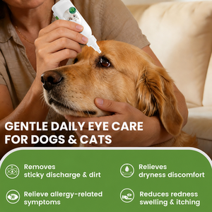 Nettoyant pour les yeux des animaux de compagnie avec logo personnalisé, traitement des taches de larmes, gouttes pour les yeux des chiens, traitement des infections oculaires pour chiens et chats - Product Image 2