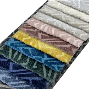 Nuova decorazione di design in rilievo ciniglia tessuto per la casa tessuto soggiorno divano tessuto anche tenda