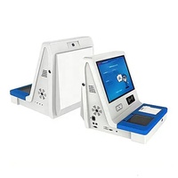 Lecteur de passeport et de carte d'identité à écran tactile de 15,6 pouces, lecteur d'empreintes digitales, scanner de code QR, imprimante, machine OCR pour les douanes et les aéroports
