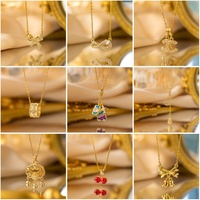 Collier pour amoureux en cuivre micro-incrusté de zirconium de luxe léger, plaqué or véritable, simple et élégant, pour femme