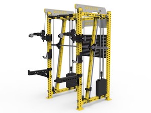 Estación <span class=keywords><strong>de</strong></span> Gimnasio Multifuncional con Máquina Smith <span class=keywords><strong>para</strong></span> Ejercicios <span class=keywords><strong>de</strong></span> <span class=keywords><strong>Brazos</strong></span>, Espalda, Piernas y Pecho con Soporte <span class=keywords><strong>de</strong></span> Acero y Espuma - Product Image 5