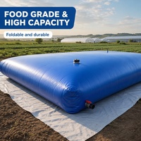 Jinlong Neuer Faltbarer PVC-Planen-Wasserspeicherbehälter, Flexible Tanks mit 1 Jahr Garantie, Wasserspeicherblase