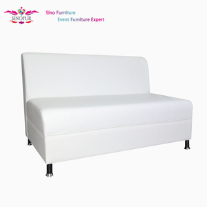 Ensemble de canapés modulaires en <span class=keywords><strong>bois</strong></span> capitonnés Sinofur, blanc, style moderne, pour mariage - Product Image 2