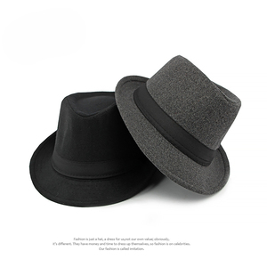 Sombrero Fedora de lana estilo británico para hombre, otoño-invierno, sencillo, para hombres de mediana edad y mayores, novedad, venta al por mayor, ideal para fiestas. - Product Image 3