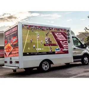 Outdoor P4 4Mm High Brightness Waterproof Mobile Advertising Led Video Wall Walls Panel For Truck Trucks Van Vehicle
