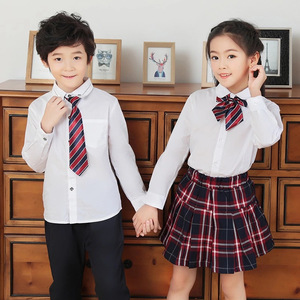 Personnalisé Hiver Primaire Cardigan Chandail Veste <span class=keywords><strong>Plaid</strong></span> Jupe et Pantalon Enfants Garçons Fille Lycée Uniforme - Product Image 4