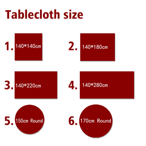 Bán Buôn Giáng Sinh Dệt Khăn Trải Bàn Mô Hình Tối Giản Hình Chữ Nhật Polyester Wedding Party Khăn Trải Bàn Cho Bảng Trang Trí - Product Image 5