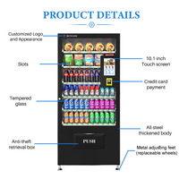 Máquina Expendedora Inteligente de Alimentos RUNYANG Personalizada con IA, Máquina Expendedora Electrónica de Alimentos y Bebidas