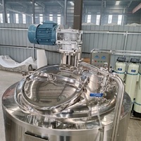 Chine Fabricant professionnel en acier inoxydable 300L 500L chauffage transfert d'huile chauffage gainé mélange agitateur réservoir à vendre