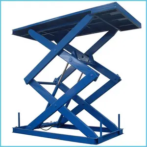 ISO9001 Standard 1000KG 2 stops High Altitude Operation of Electric Hydraulic Scissor Llift On Lifting Platform