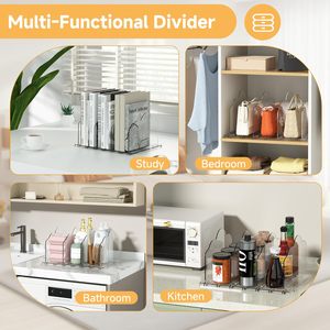 <span class=keywords><strong>2</strong></span> túi nhựa tổ chức có thể điều chỉnh Kệ ngăn cho tủ quần áo tổ chức rõ ràng túi lưu trữ separators cho túi xách - Product Image 4