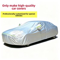 Housse de voiture argentée, couverture intégrale, universelle, toutes saisons, pare-soleil PEVA, résistante aux UV, imperméable, isolante thermique, épaisse, anti-poussière