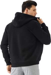 Felpa con Cappuccio Personalizzata da Uomo in Pile Pesante con Motivo Spider Stampato a Rilievo e Zip Intera - Product Image 2