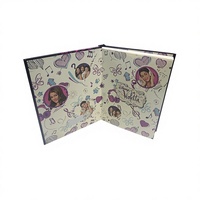 Carnet lumineux LED avec bouton-poussoir, couverture imprimée, journal lumineux, papeterie scolaire pour écriture quotidienne, cadeau d'anniversaire pour adolescent