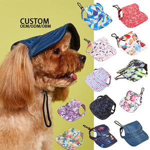 Boné de Sol Moderno para Verão, Estampa de Cowboy, Boné de Beisebol Ajustável para Cães de Estimação - Product Image 1