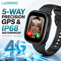 Montres intelligentes LAGENIO Agent 4G pour enfants, GPS LBS WIFI ACC Tracker, étanches, appels vidéo, SOS, CE FCC, montre connectée pour garçons et filles