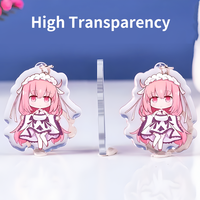 Porte-clés personnalisé pendentif époxy paillettes laser hologramme breloques porte-clés personnalisé en acrylique porte-clés en plastique accessoires en gros