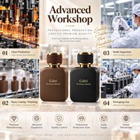Étiquette privée personnalisée 3.4 FL.OZ. Flacon de parfum vide 30 ml, flacon de parfum en verre de luxe, flacon de parfum à vaporisation fine 50 ml