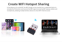 Venta al por mayor RTL8188 EUS Wifi Dongle Android Mini USB WiFi adaptador 802,11 B/G/n Usb receptor inalámbrico tarjetas de red para PC