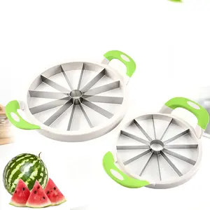 Cortador de Frutas y Verduras Creativo, Herramienta para Melón, Acero Inoxidable, Cuchillo para Melón Cantalupo Grande, Cortador de Sandía, Fácil de Limpiar - Product Image 1